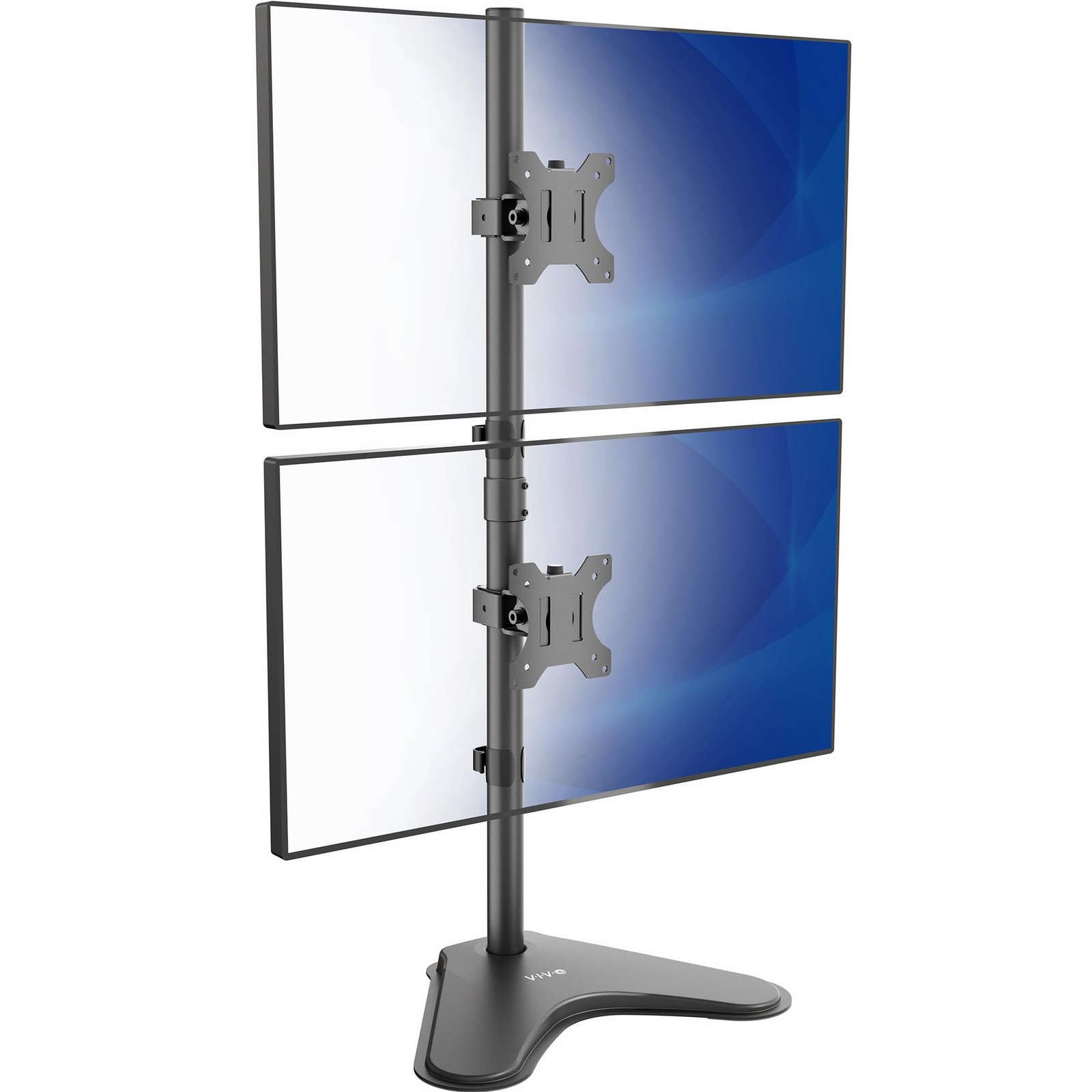 STANDV002L Vertical Stacked Dual Monitor Stand Base For Ultrawide 34 In