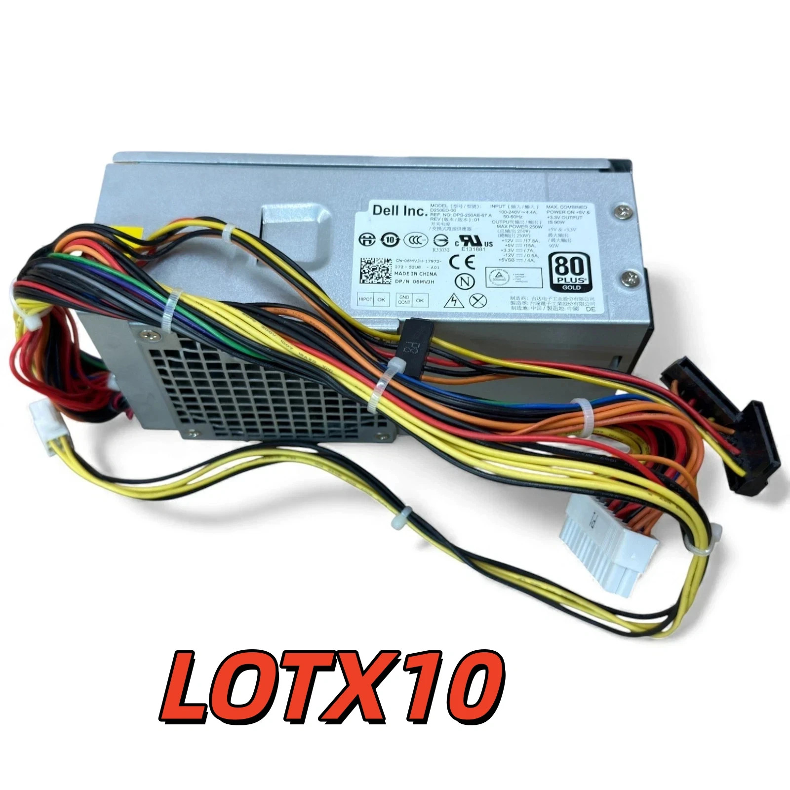 LOTX10 Dell Studio 540s 537s 560s Slim Desktop Power Supply 250W 6MVJH YJ1JT