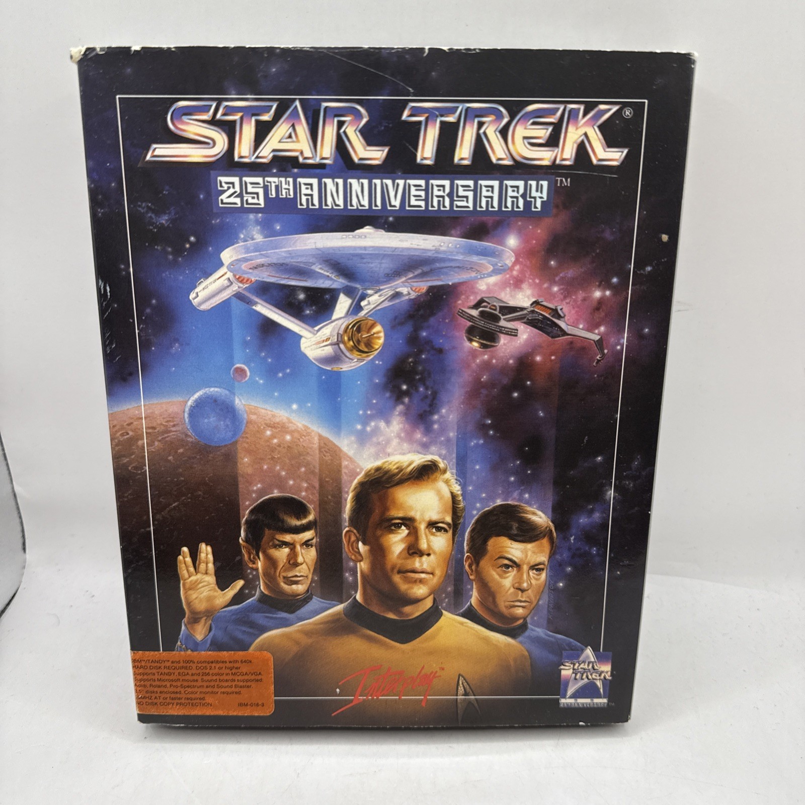 Star Trek 25th Anniversary PC MS-DOS 1991 Space Flight Adventure Game Interplay