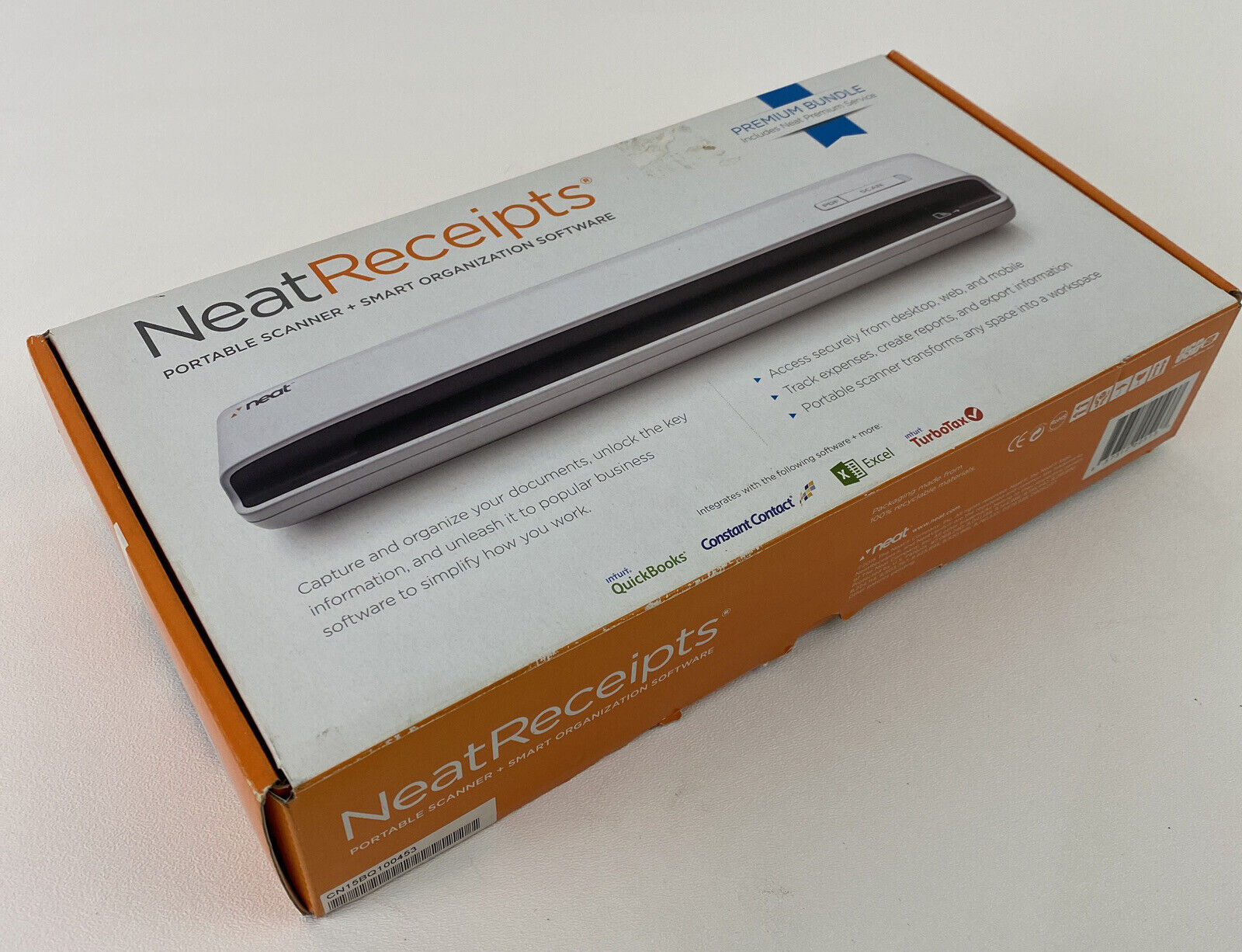 Neat Receipts Mobile Scanner + Digital Filing System Open Box 2015