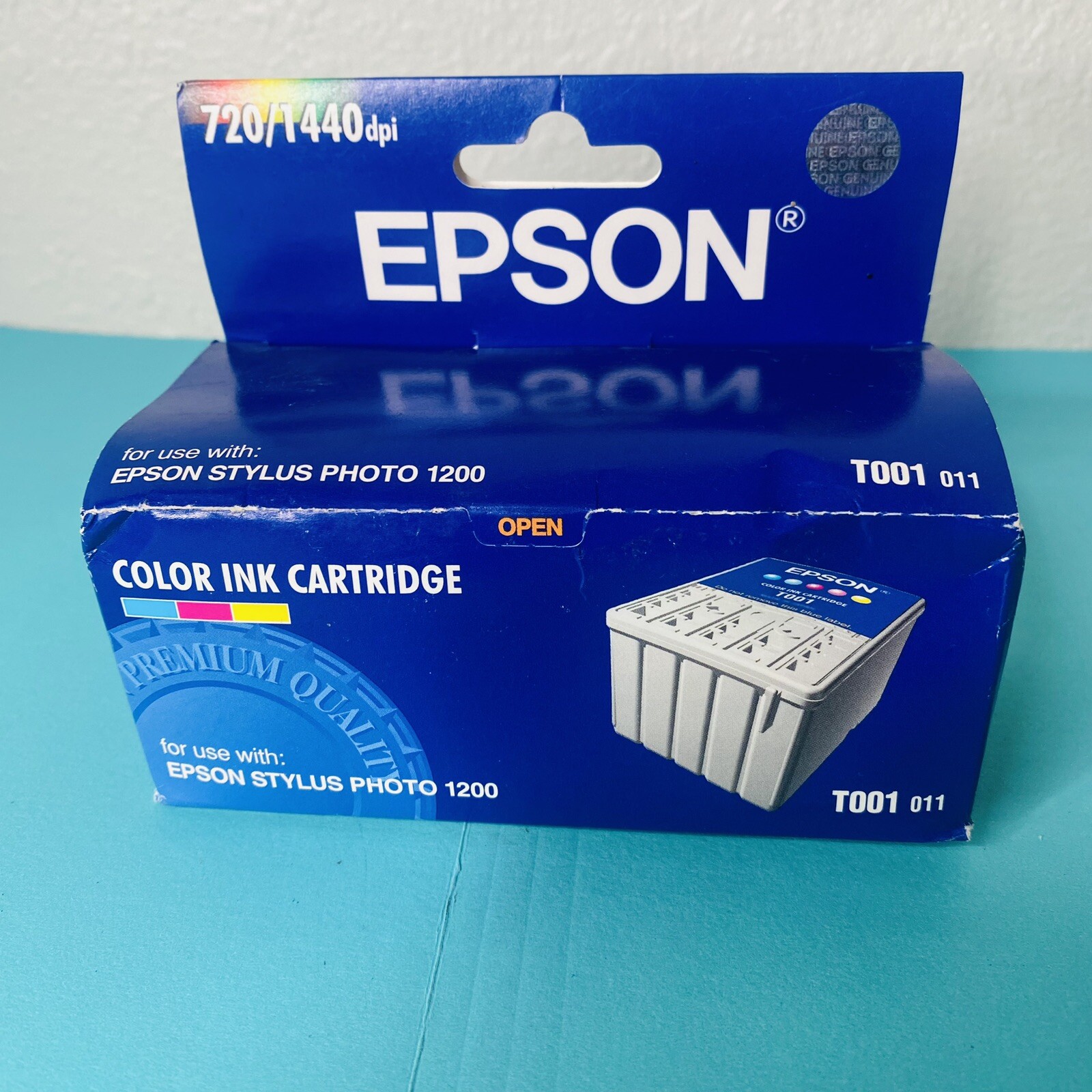 Epson T001 Color Ink Cartridge for Stylus Photo 1200 Printer EXPIRED 2005