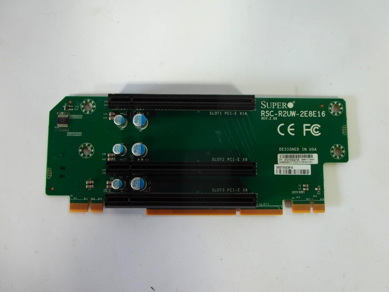 Supermicro RSC-R2UW-2E8E16 2U LHS WIO PCI-Express x8 x16 Riser Card