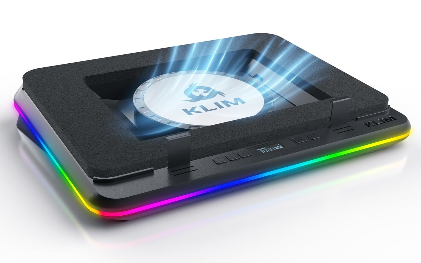 KLIM Turbofrost MAX - RGB Laptop Cooling Pad, Gaming Laptop Cooler with Power...