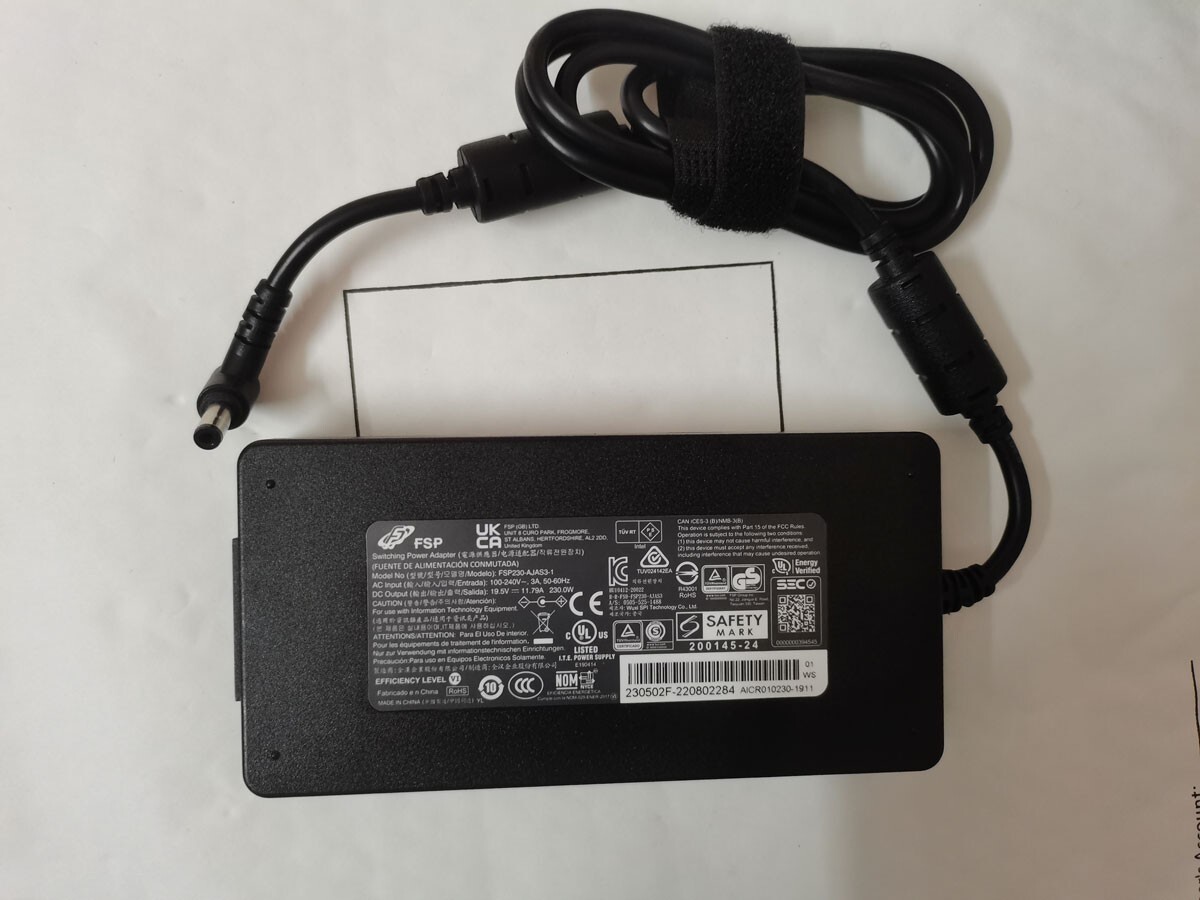 Original 19.5V11.79A 230W FSP230-AJAS3-1 For Intel NUC X15 RTX3070 5.5mm Adapter