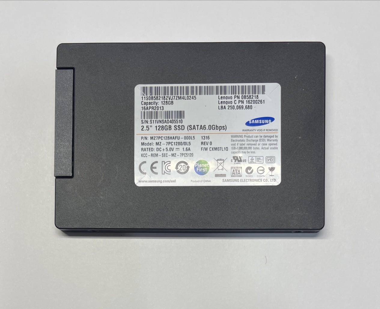 ✅ OEM SAMSUNG SSD 128GB 2.5 SATA 6.0  Tested