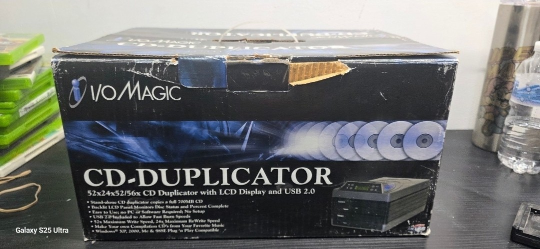 I/O Magic IOM-DM2 CD Duplicator 2 Drive Optical USB 2.0 52x Open Box
