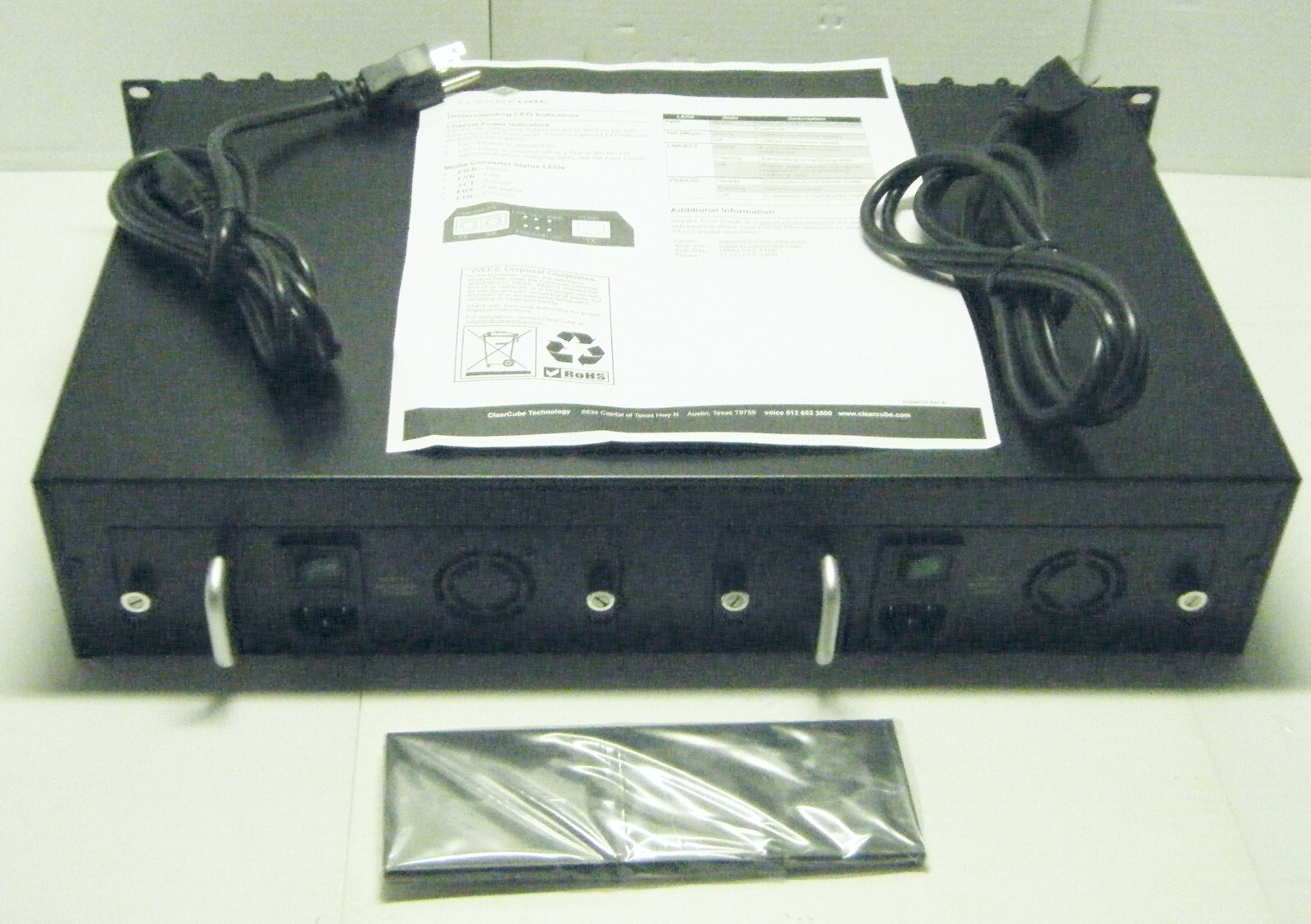New Clear Cube F6150-160 Fiber Transceiver With 16 Conversion Modules