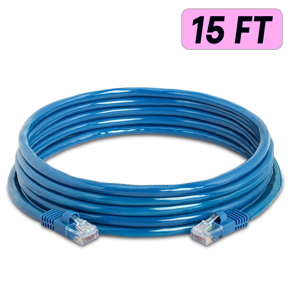 Blue CAT5e Cable RJ45 Cat5e Patch Cord  Ethernet Network Internet Router Cable