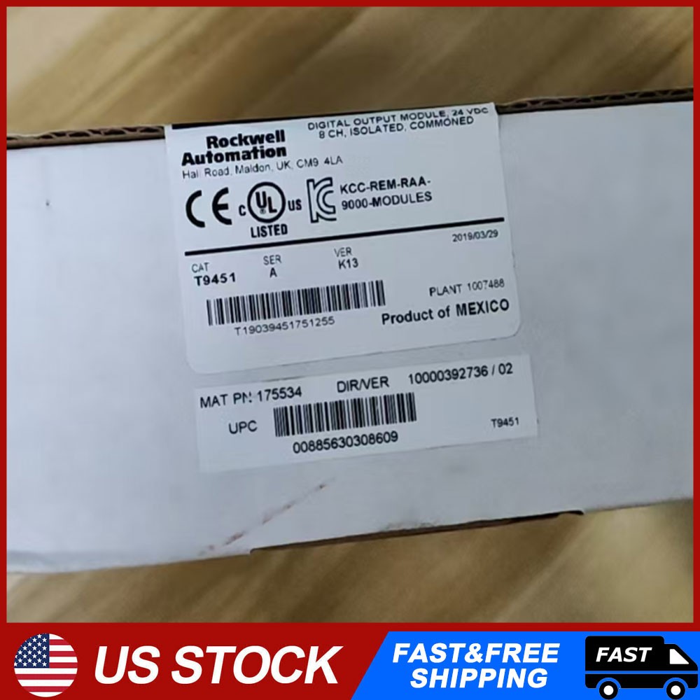 1PC AB T9451 SER A  VER K13 8PT OUTPUT ROCKWELL AUTOMATION  PLC New SEALED T9451