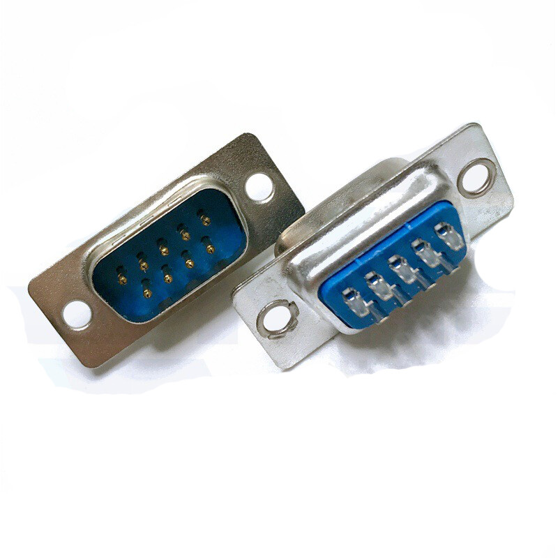 2pc DB9 Male Female RS232 9Pin Wire Solder DIY Serial Port Plug Connector