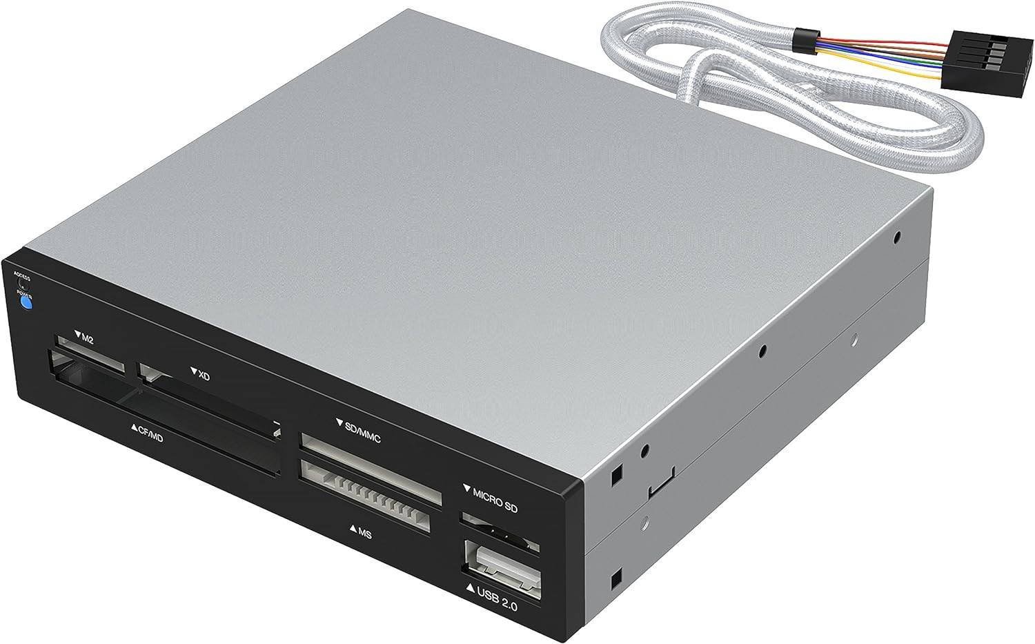 74-In-1 3.5-Inch Internal Flash Media Card Reader/Writer with USB Port [NEW]