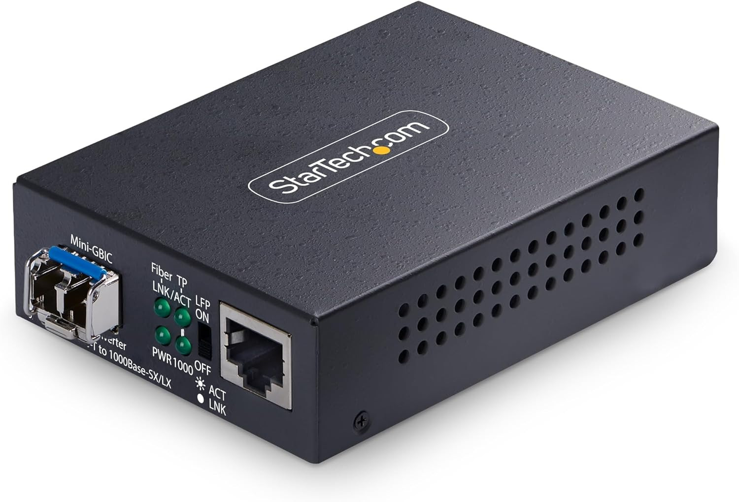 Startech Single-Mode (SM) LC Fiber Media Converter for 10/100/1000 Networks, Sta