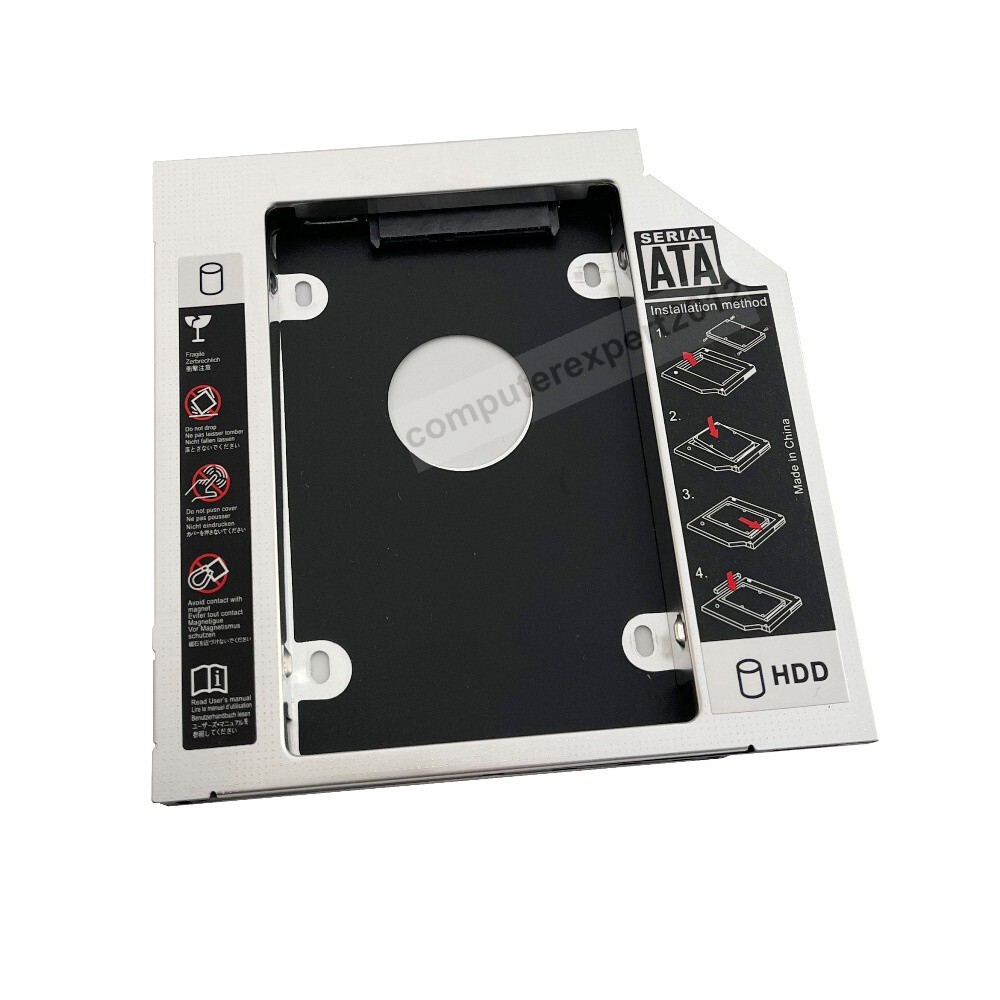 SATA 2nd HDD SSD Enclosure Caddy Frame for Fujitsu LifeBook S751 E780 E781 S752