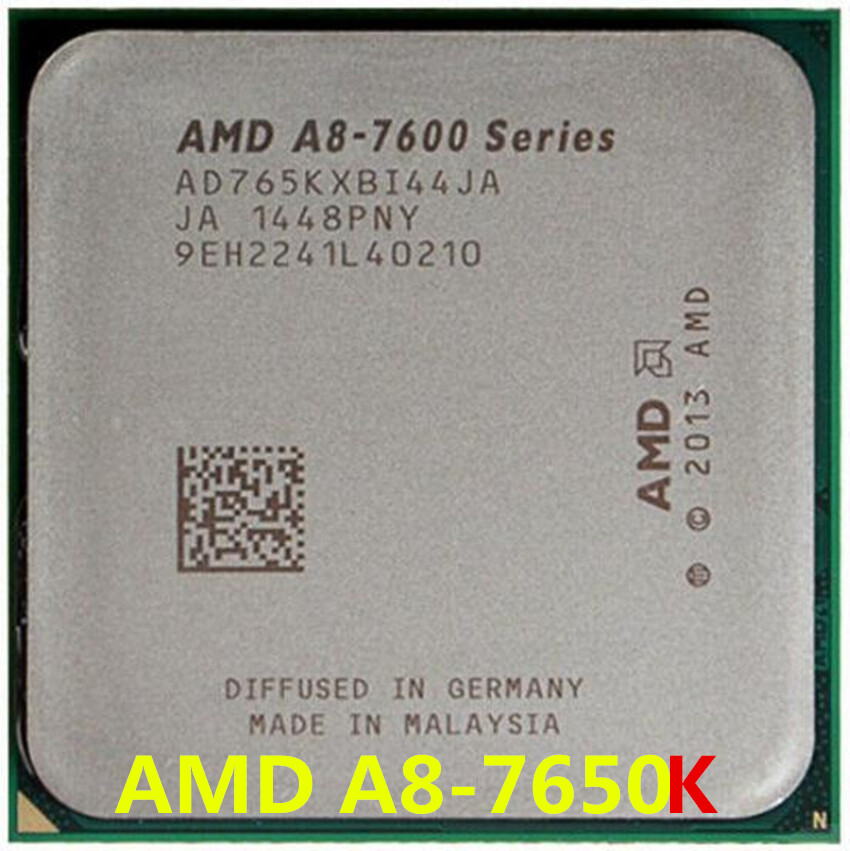 AMD A8-7650K CPU A8-Series 3.3GHz 4-Core 4MB Socket FM2+ 95W Processor