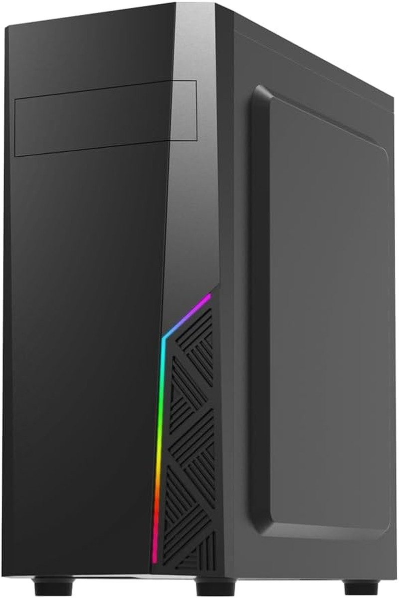 T8 ATX Mid-Tower Desktop Computer Gaming PC Case | 5.25” ODD Support, RGB Lighti