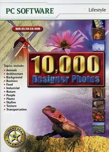 Vintage Global Star 10,000 Designer Photos Windows PC CD-ROM (1999)