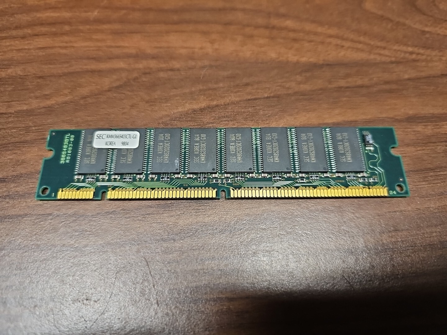 32MB SD-RAM PC-66U Non-ECC 168-pin 3.3V 'Samsung KMM366S403CTL-G0'