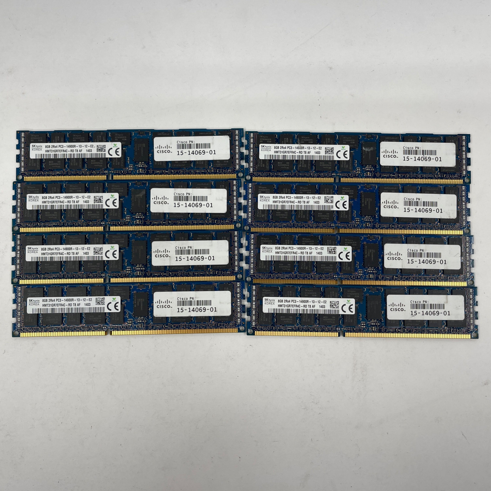 64GB (8x8GB) SK Hynix PC3-14900R DDR3-1866 ECC Reg Server RAM Cisco *READ*