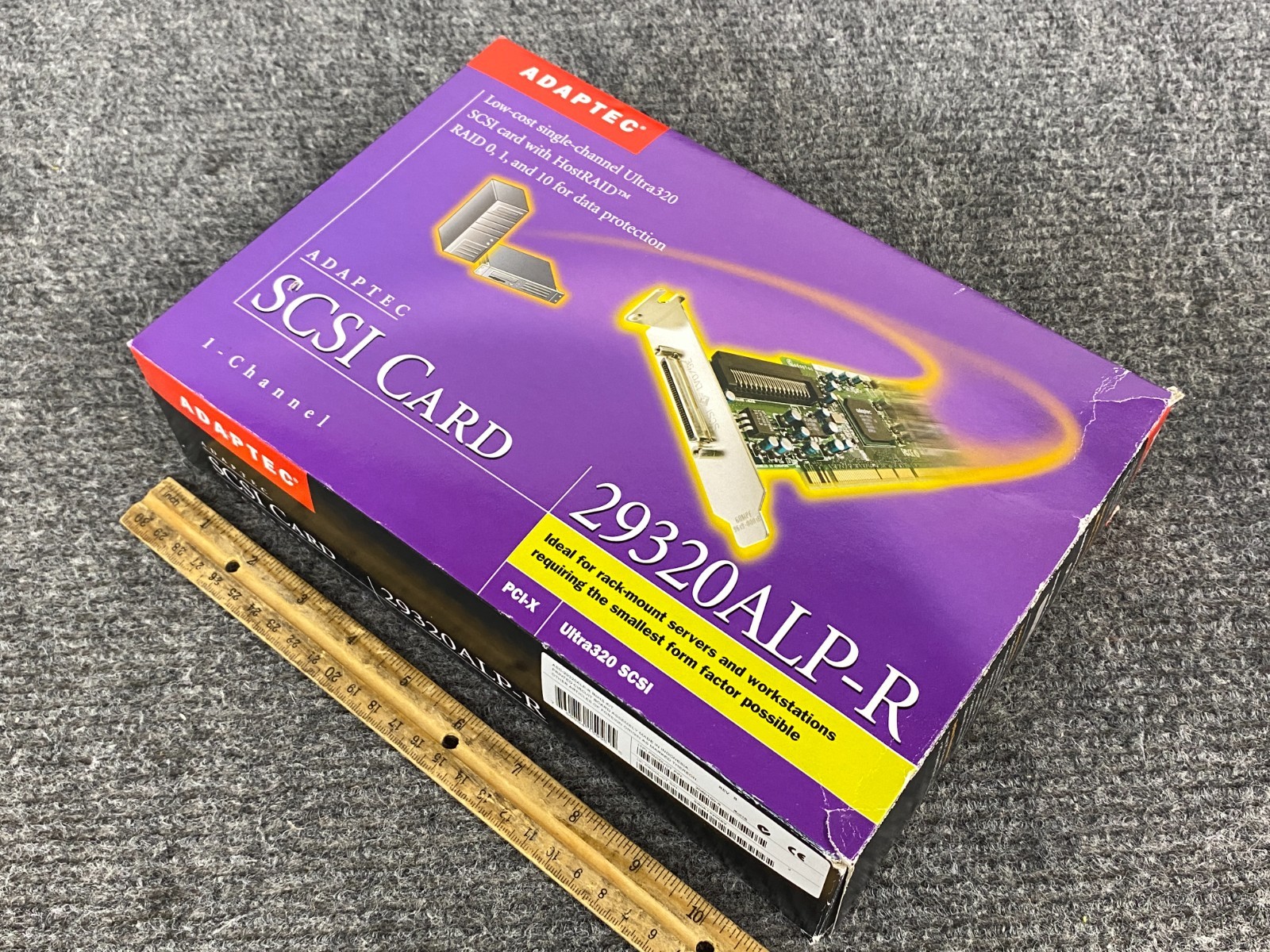 Adaptec 29320ALP-R 1-Channel Ultra320 PCI-X SCSI Card w/HostRAID - Open Box -