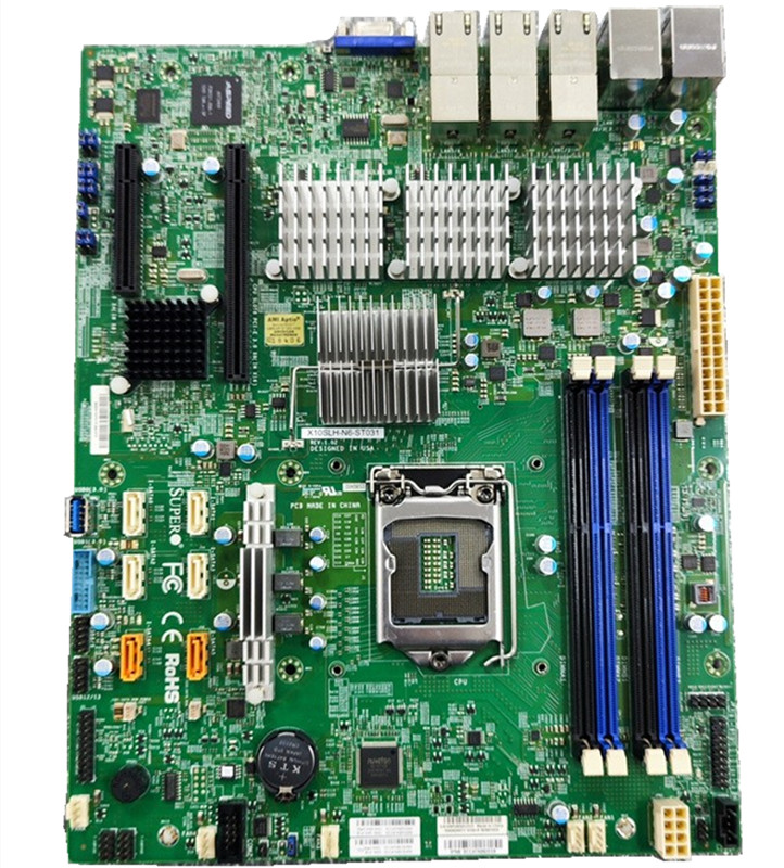 Supermicro Motherboard X10SLH-LN6TF - X10SLH-N6-ST031 6x 10GBE X540-T2 E3-12XX