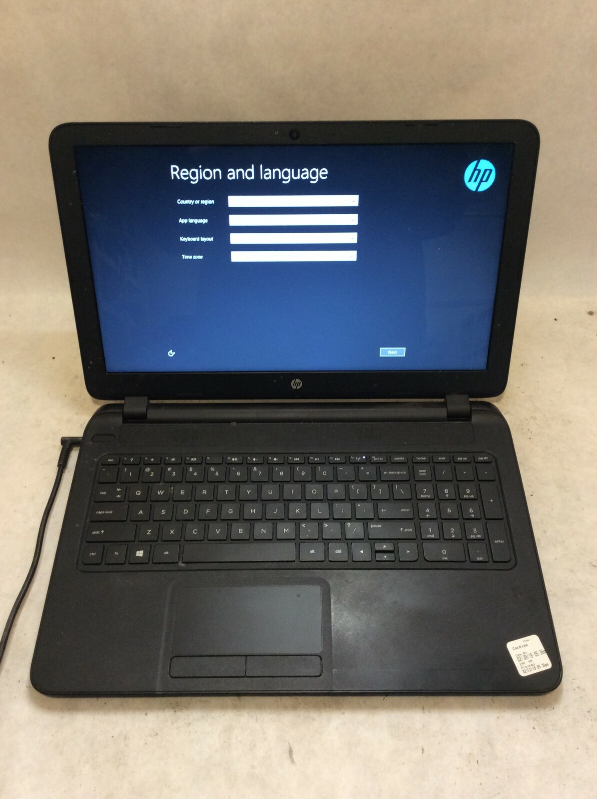 HP Notebook 15-f097nr Laptop 15" Intel Celeron READ DESCRIPTION -PP