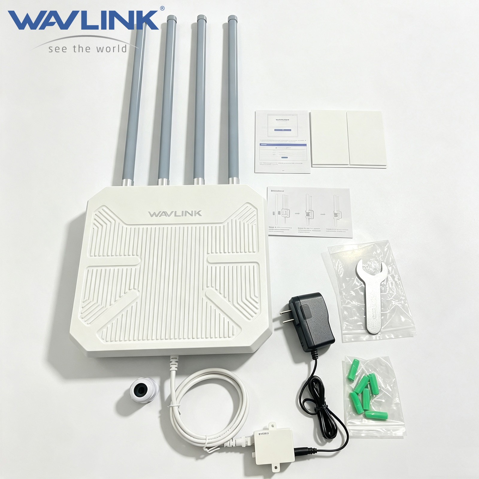 WAVLINK AX1800 Outdoor WiFi 6 Extender Long Range Wireless Router AP Waterproof