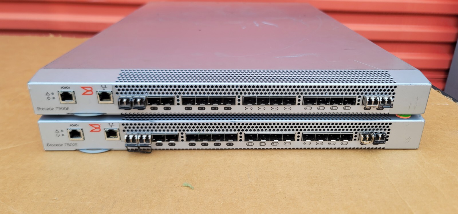 Lot Of 2 Brocade SilkWorm 7500E 16-Port Fibre Channel