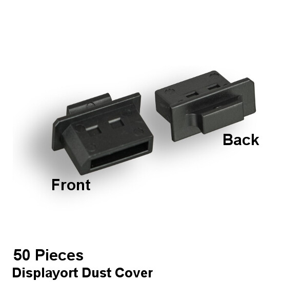 KNTK 50x Units DisplayPort Anti-Dust Cover w/ Handle Hard Plastic for DP socket