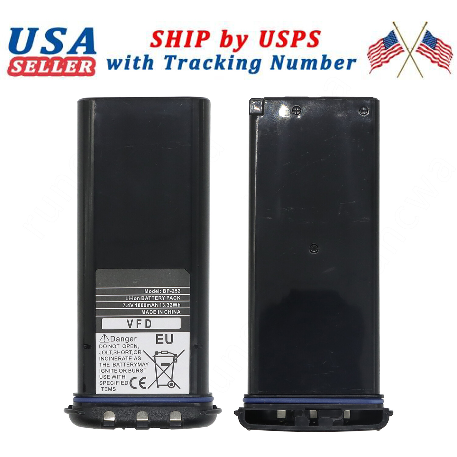 1800mah BP252 BP-252 Li-ion Battery For ICOM IC-M36 IC-M34 Marine Radio