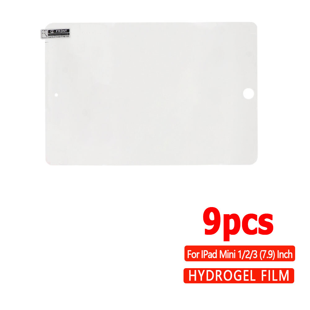 9Pcs HD Clear Tablet Screen Protector Protective Film For iPad Series