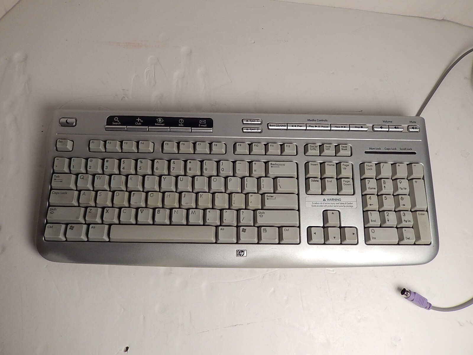HP Computer Keyboard Model 5187 Works