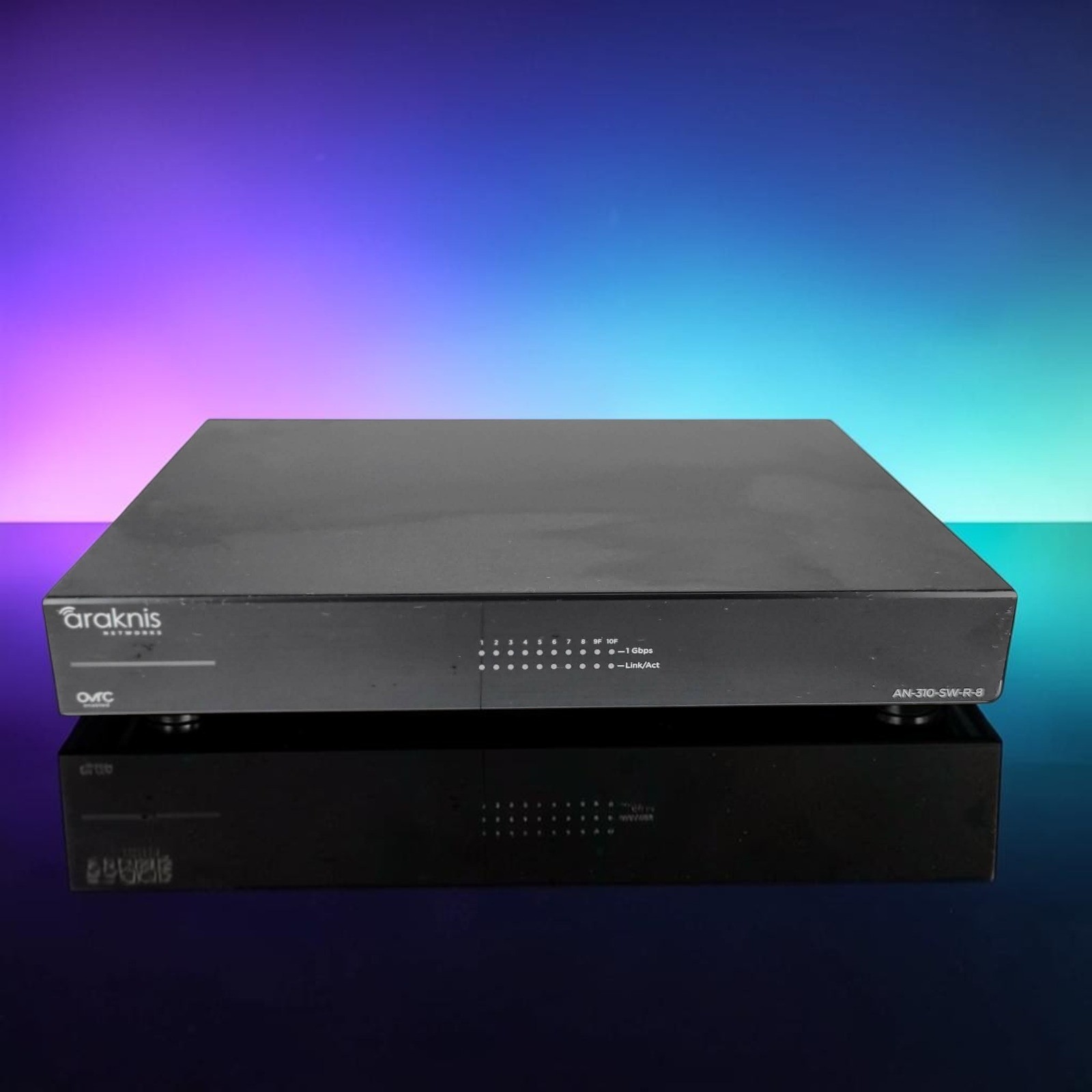 Araknis AN-310-SW-R-8 8-Port Managed Gigabit Switch Black Good TESTED No Cables