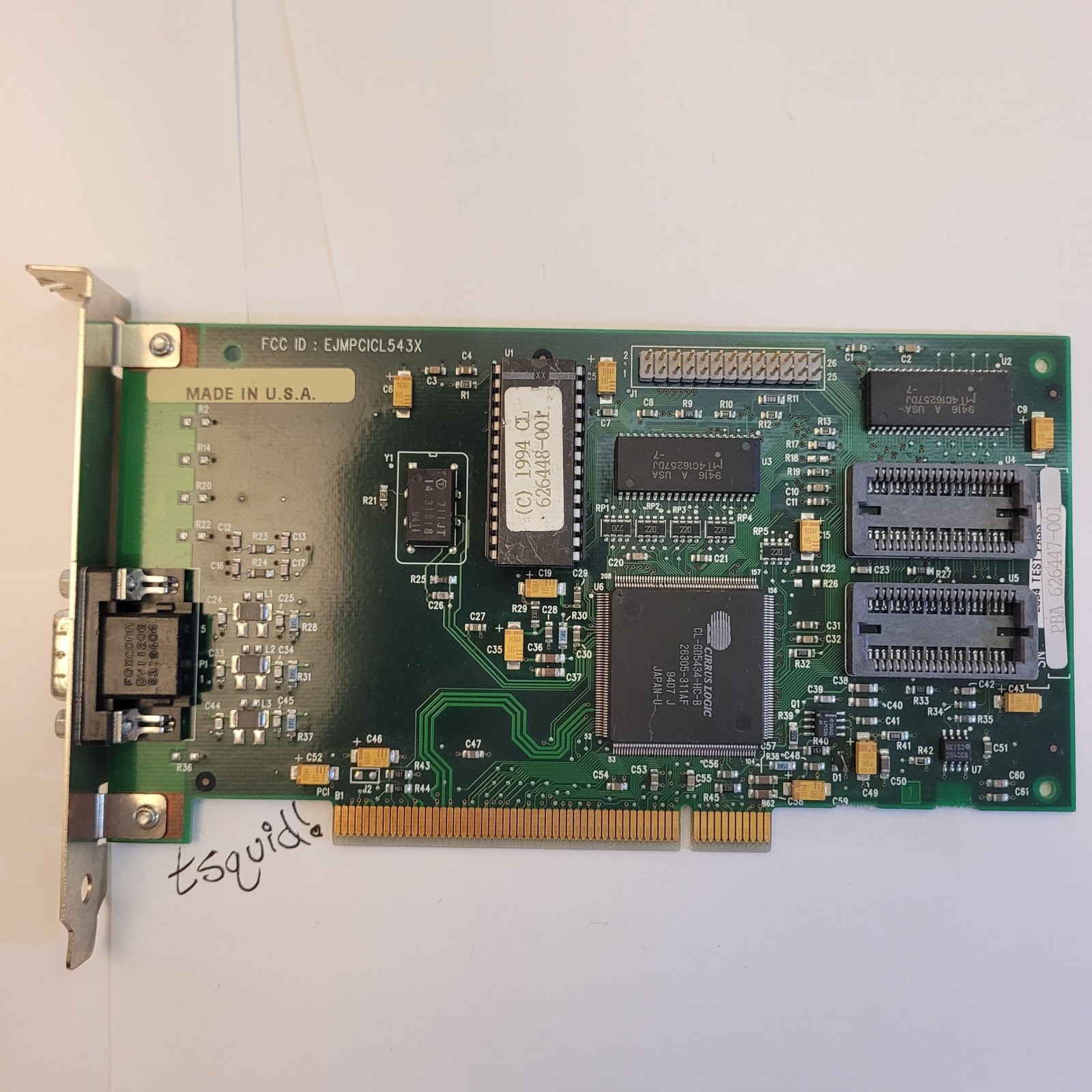HP Cirrus Logic CL-GD5434 PCI 1MB Vtg Upgrade Video Graphics Card 5063-5726 VGA