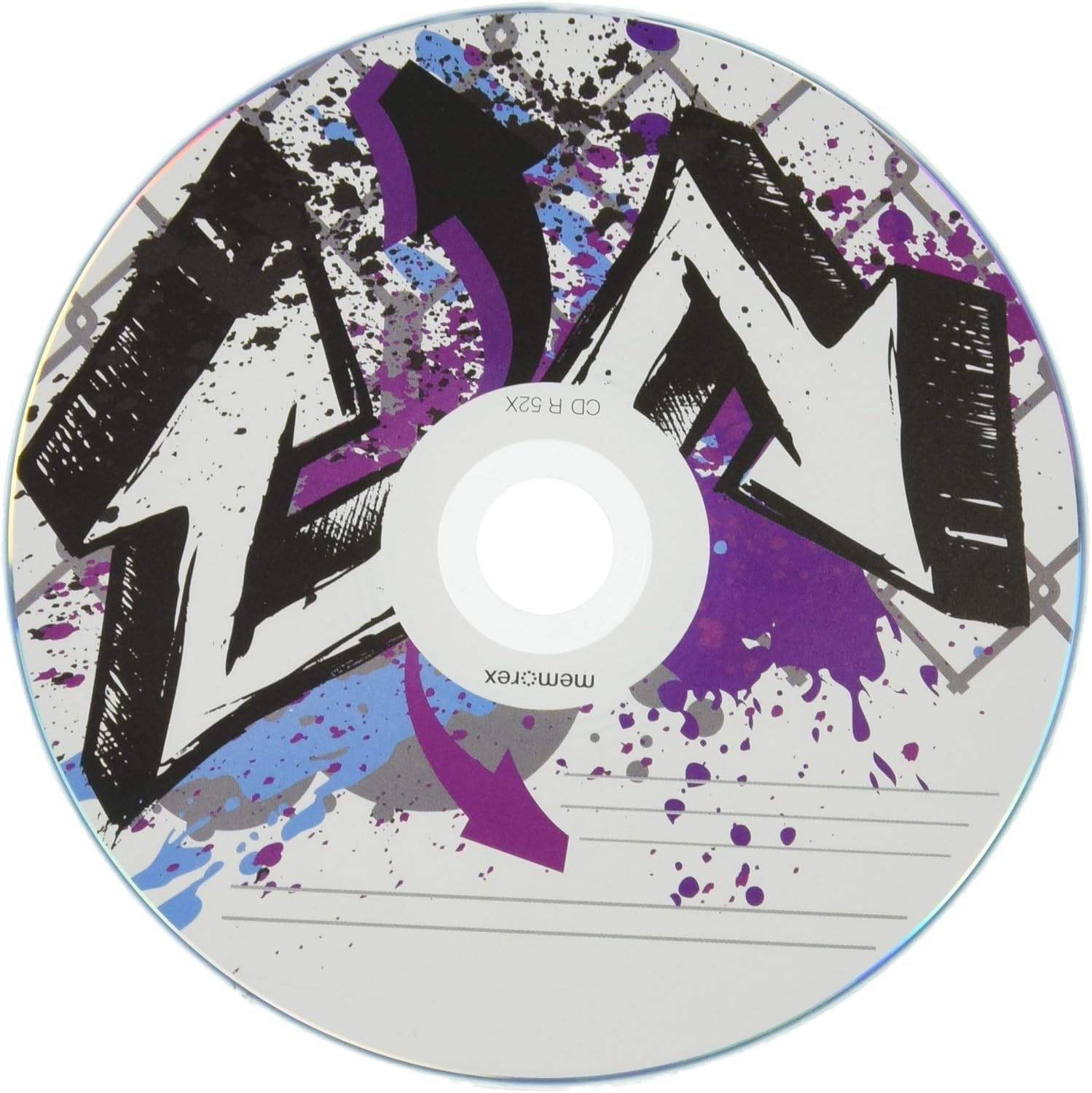 Memorex 52X CD-R 80min 700MB Graffiti Design Lot