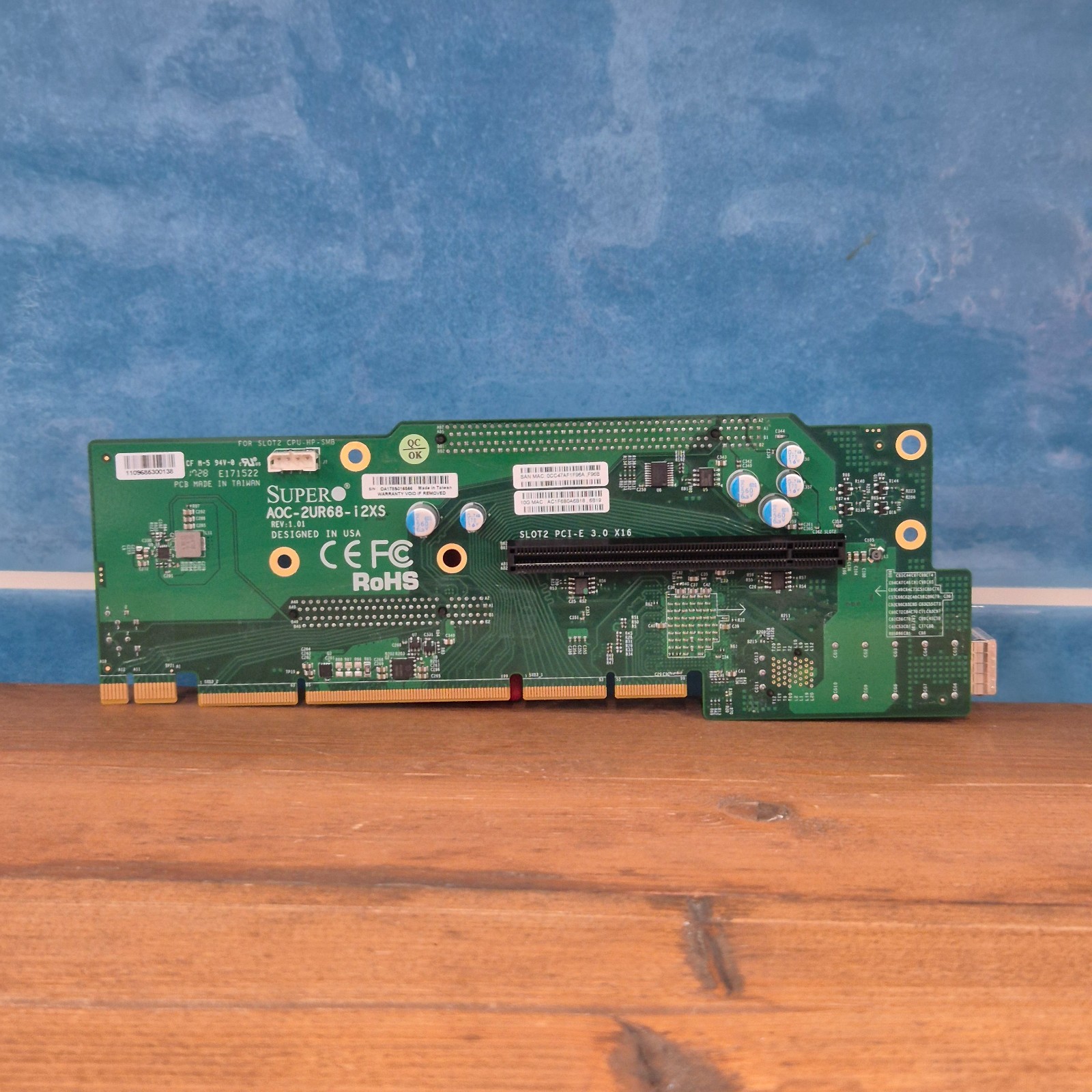 Supermicro AOC-2UR68-I2XS 2U Ultra Riser 2-port 10Gb SFP+ (230 EUR 0% VAT)