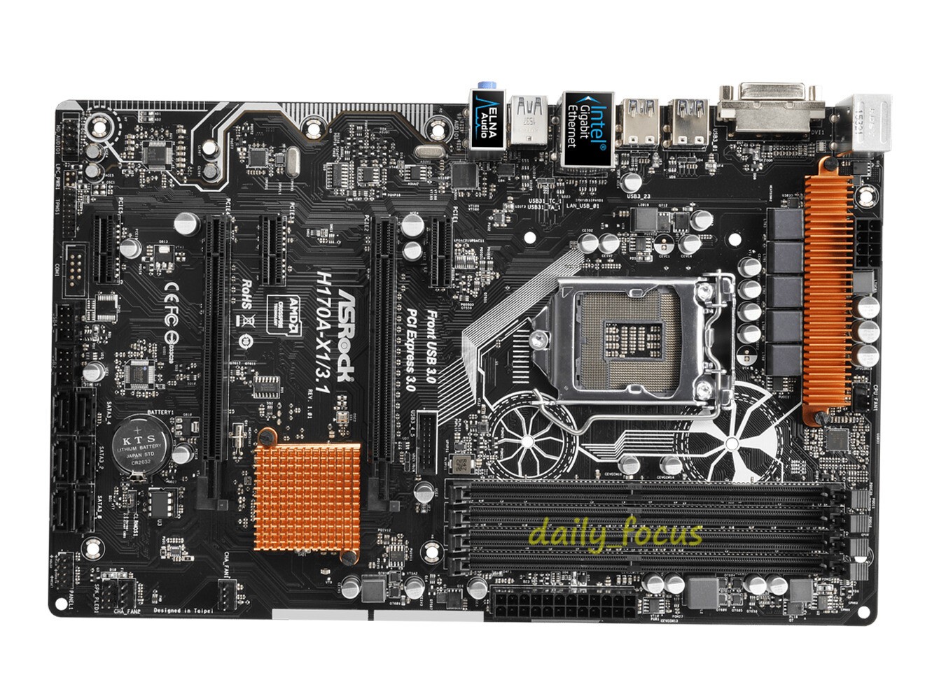 ASRock H170A-X1/3.1 Motherboard Socket LGA 1151 Intel H170 DDR4 DIMM USB3.1 ATX