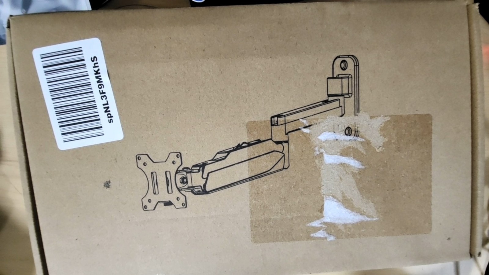 UPGRAVITY Gas Spring Monitor Wall Mount Arm 17-32" VESA 75/100 17.6lb New Sealed