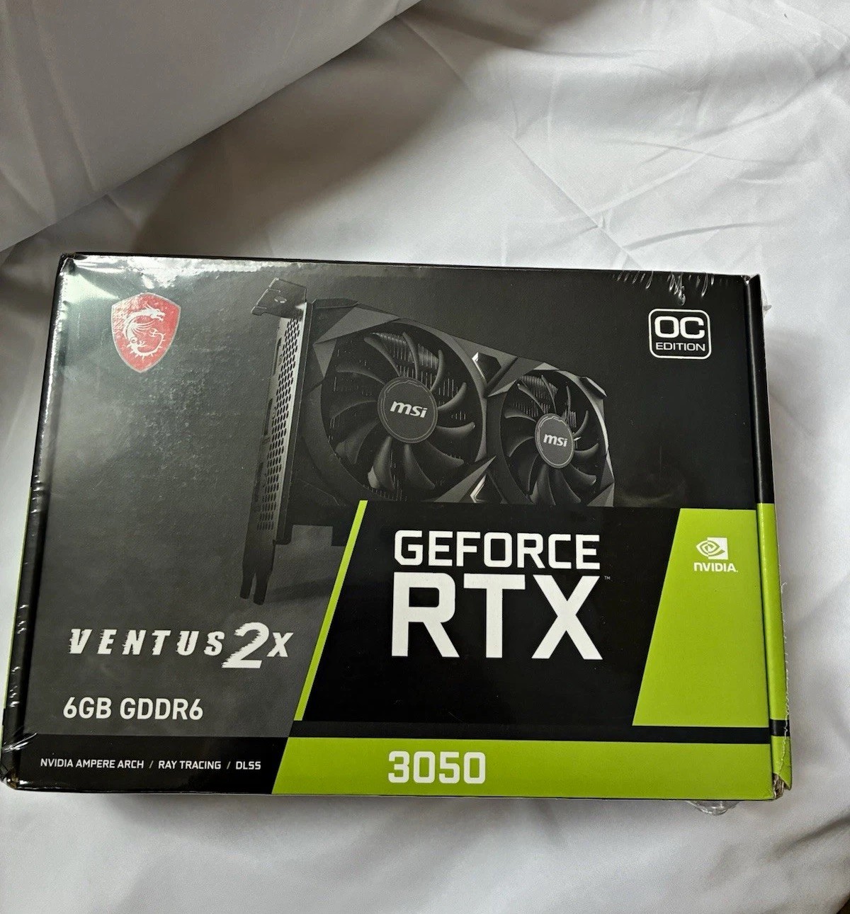 MSI GeForce RTX 3050 Ventus 2X 6GB GDDR6 OC Graphics Card HDMI DP