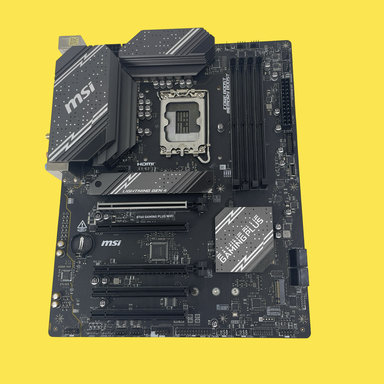 AS/IS MSI B760 GAMING PLUS WIFI ATX LGA1700 Motherboard #FP6467 (AR)