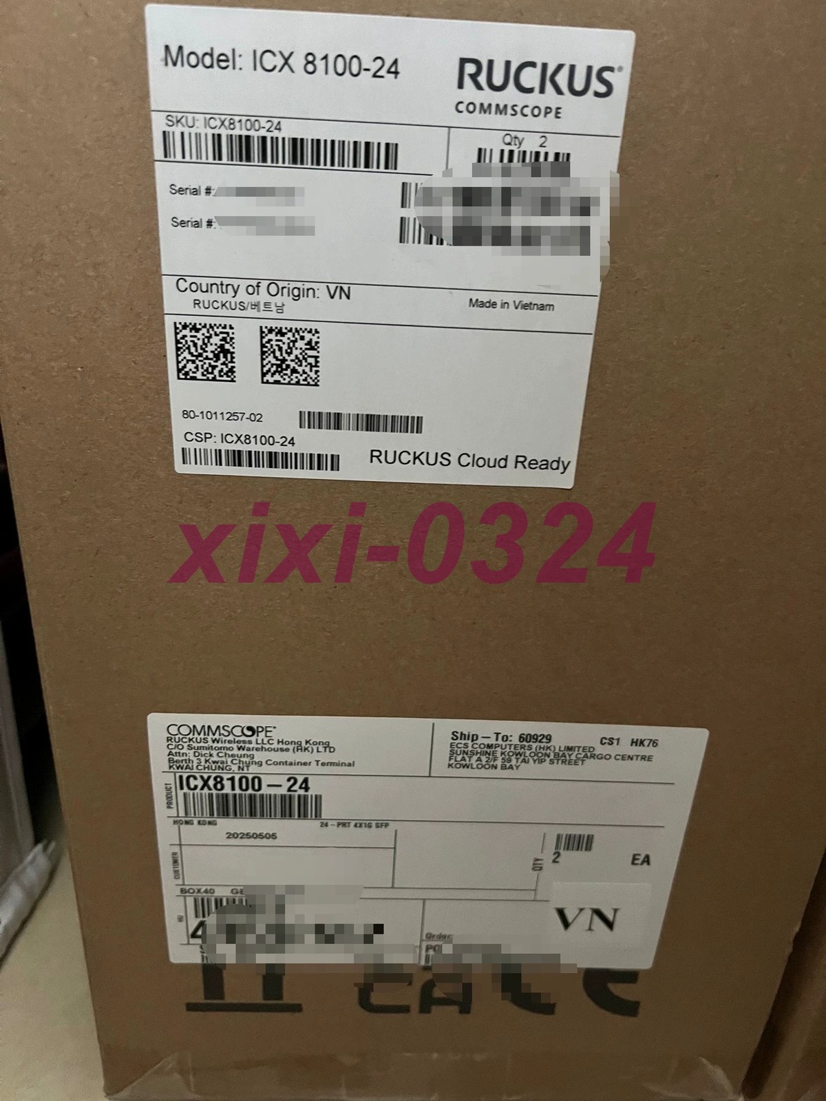 1PCS NEW  Ruckus  ICX8100-24   switch  DHL shipping