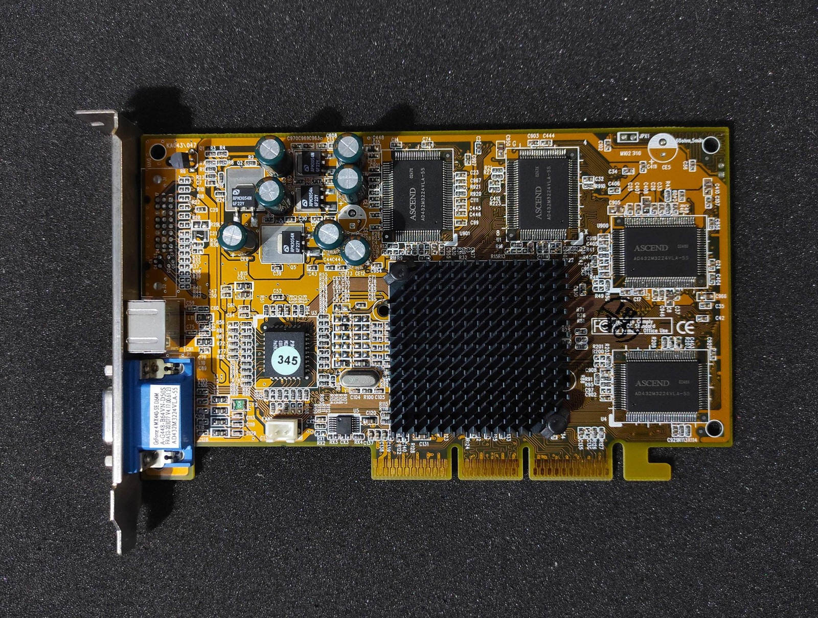 Chaintech NVIDIA GeForce4 MX 440-SE AGP 64MB VGA Graphics Video Card A-G448-B64V