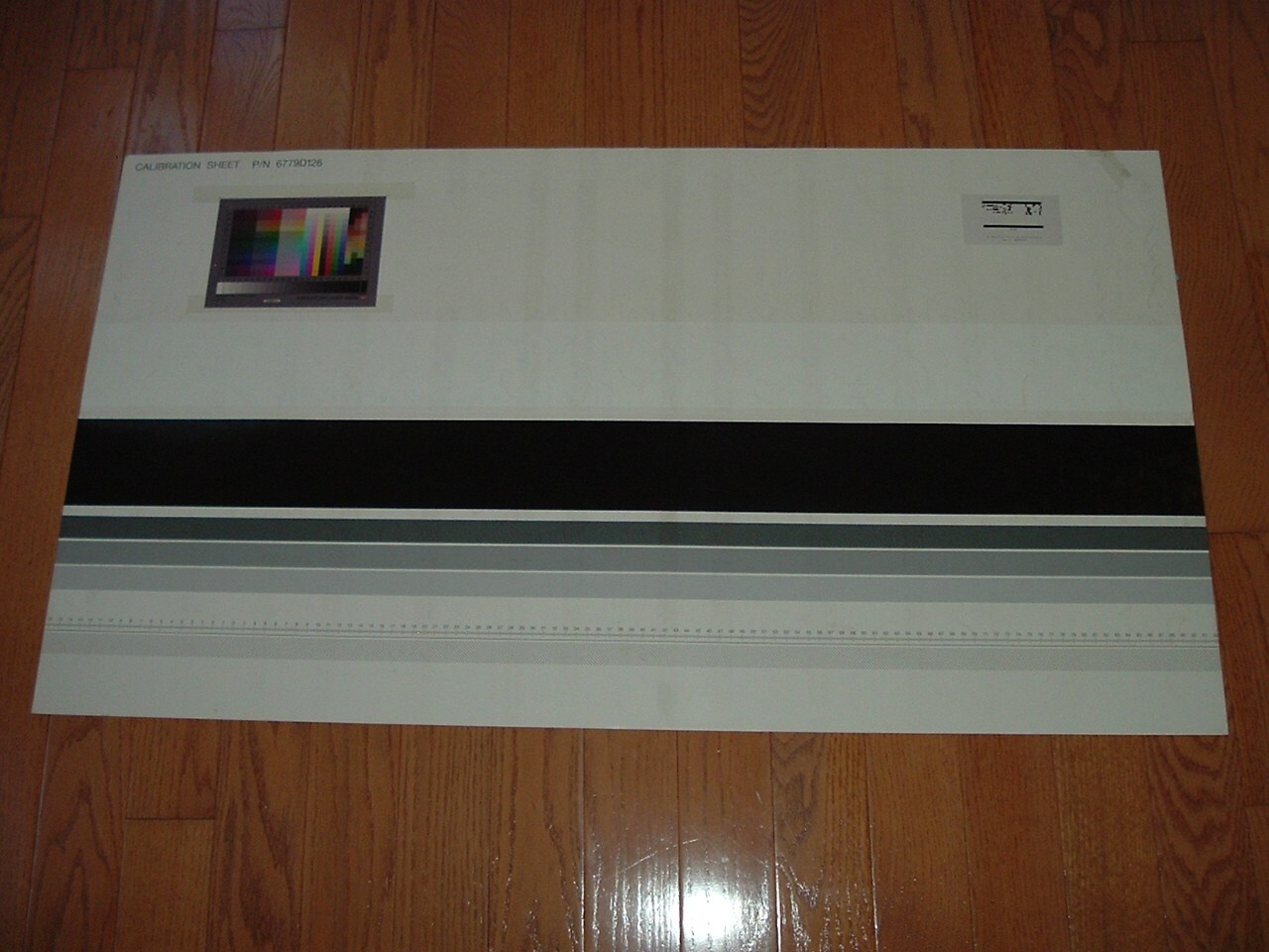 Scanner Calibration sheet 36" HP DesignJet 815mfp, Vidar, OCE, others.