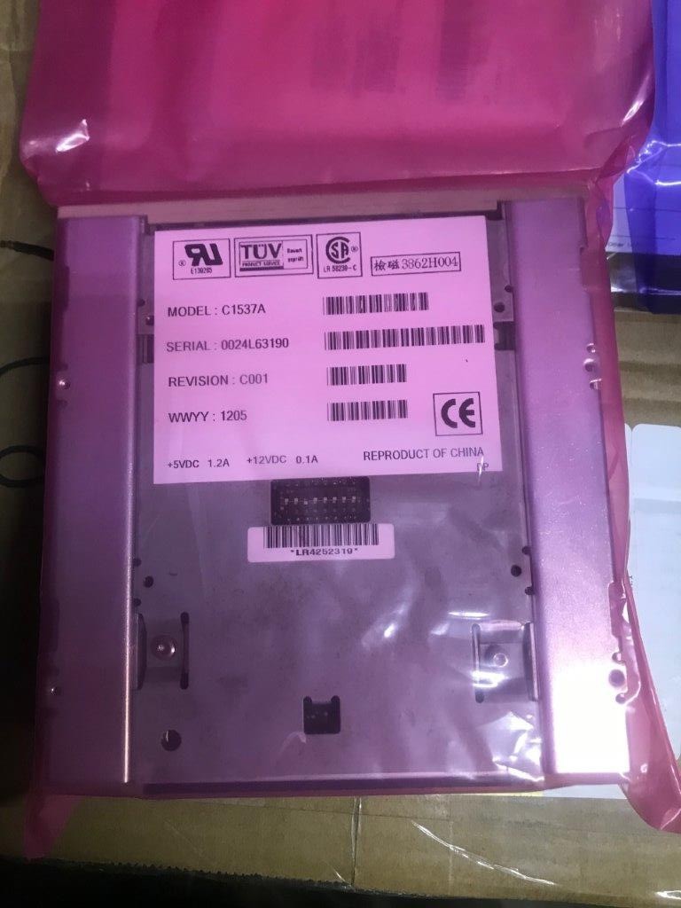 HP C1537A DDS-3 DAT24 INTERNAL SCSI TAPE DRIVE DDS3 C1554 C1555D 12/24GB 50PIN