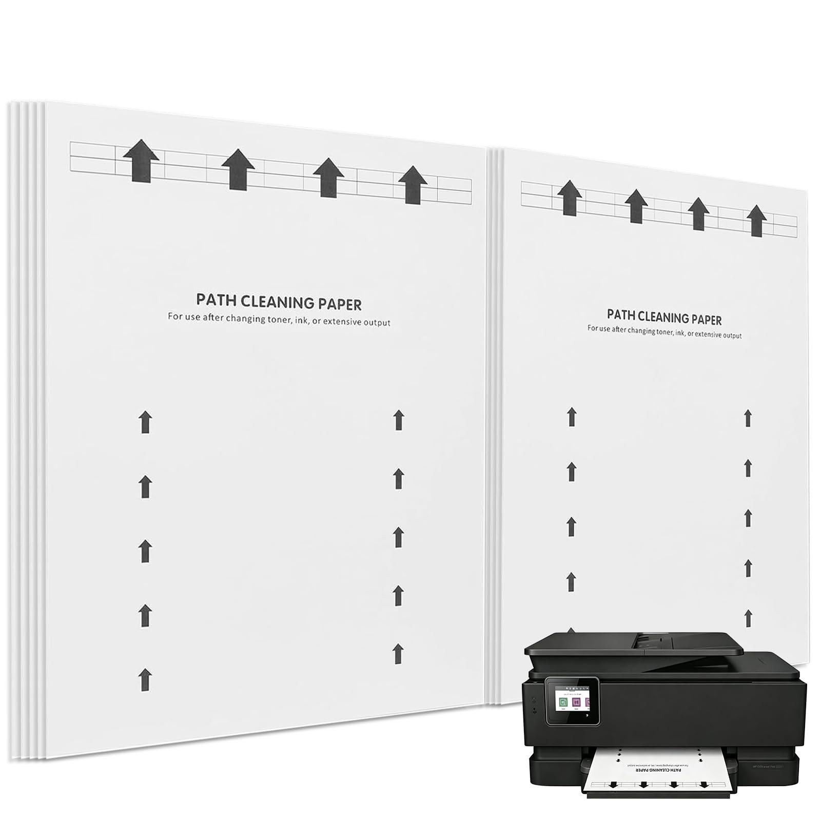  Printer Cleaning Sheets 25-Pack – Removes Ink, Dust & Debris for Laser & In...