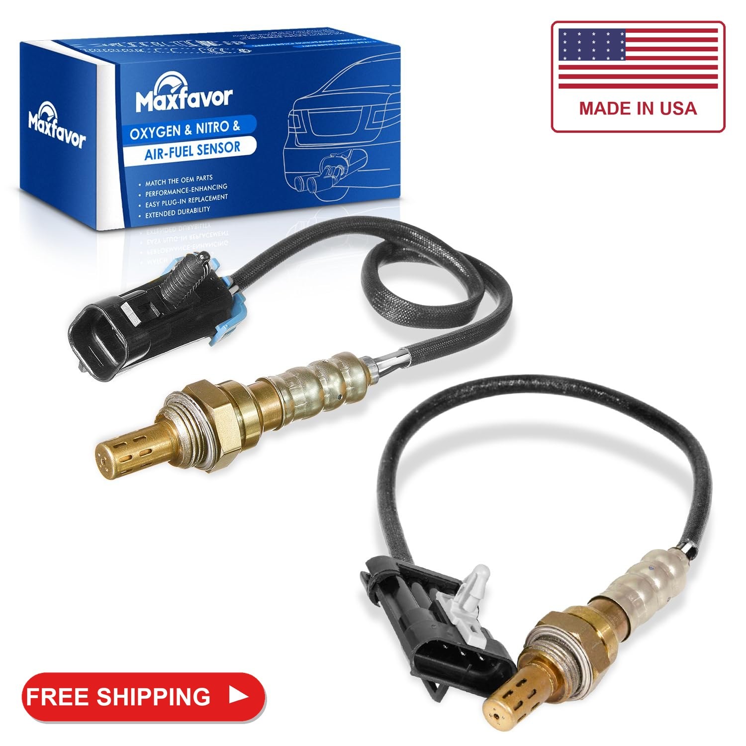 Maxfavor 234-4018 234-4012 Oxygen Sensor O2 Sensor Downstream Upstream