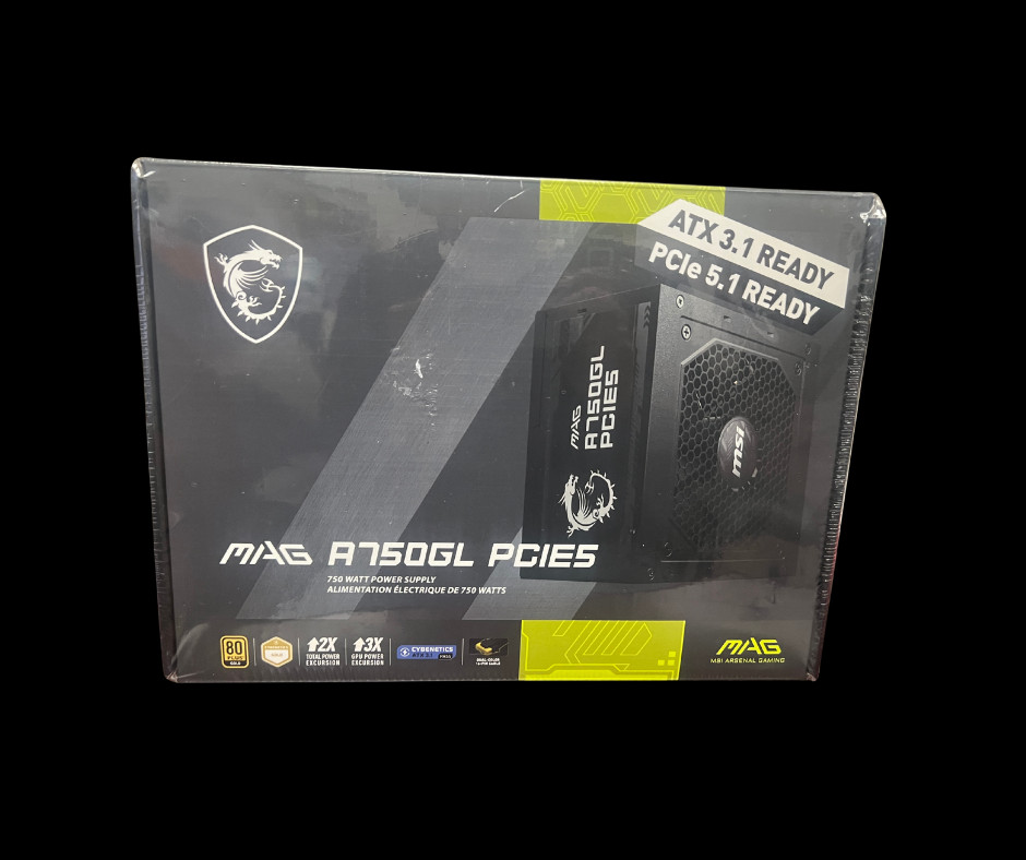 MSI - MAG A750GL PCIE 5 750W ATX 3.1 Full Modular 80 Plus Gold Gaming