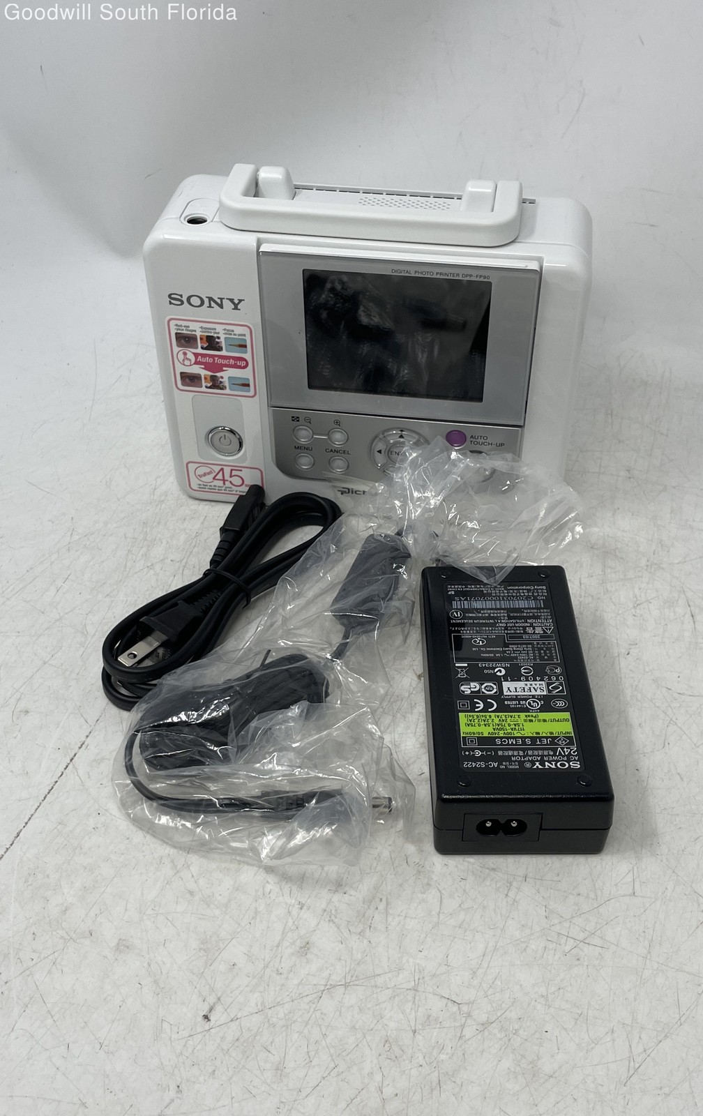 Sony Model DPP-FP90 White Picture Station Digital Photo Printer Not Tested