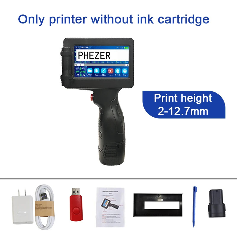 For HP  P17 Handheld Inkjet Printer 12.7mm Smart Labeler for QR Bar Batch Code &