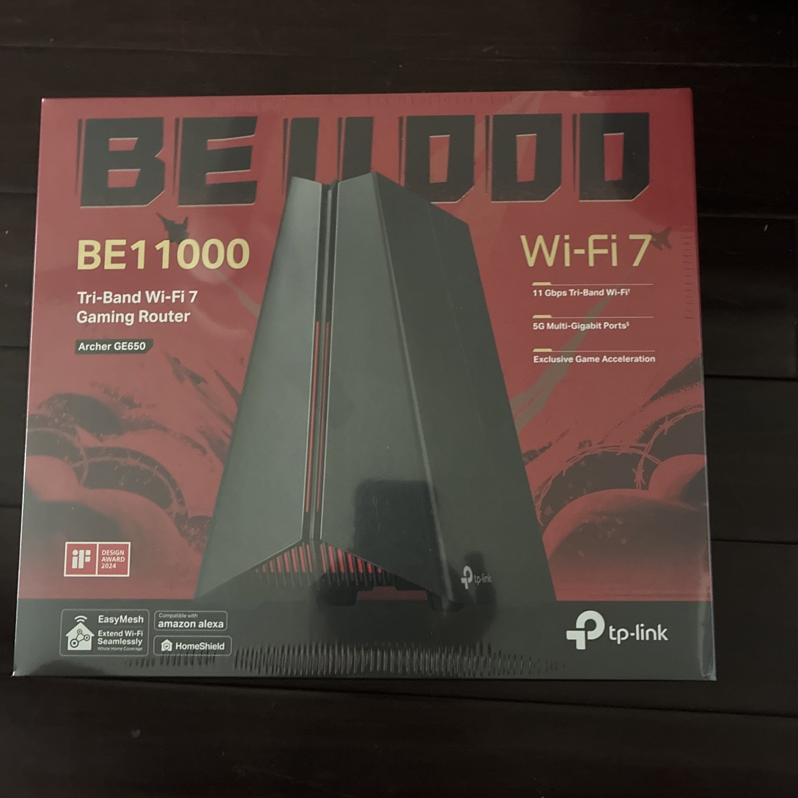 TP-Link BE11000 Tri-Band Wi-Fi 7 Gaming Router (Archer GE650)