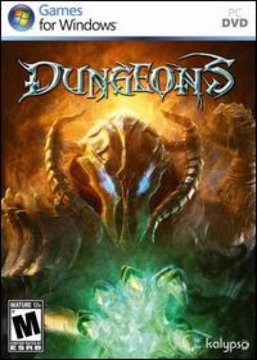 Dungeons PC DVD evil Dungeon Lord role, set traps monster treasure strategy game